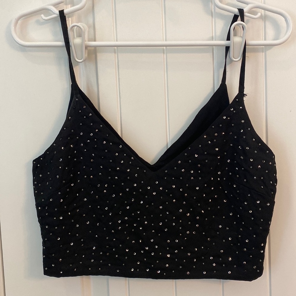 Zara Black Crop top